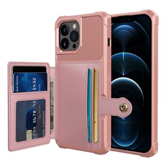 ZM03 All-Round Protection TPU Phone Case + PU Leather Wallet with Magnetic Metal Sheet for iPhone 13 Pro 6.1 inch