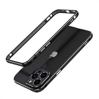 Contrast Color 360 Degrees Protective Bumper Screwed Metal Frame Phone Case for iPhone 13 Pro 6.1 inch