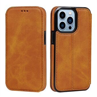 Jazz Series PU Leather + TPU Magnetic Auto-absorbed Stand Phone Cover Case with Card Holder for iPhone 13 Pro 6.1 inch