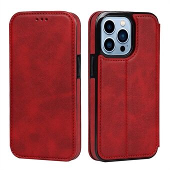 Jazz Series PU Leather + TPU Magnetic Auto-absorbed Stand Phone Cover Case with Card Holder for iPhone 13 Pro 6.1 inch