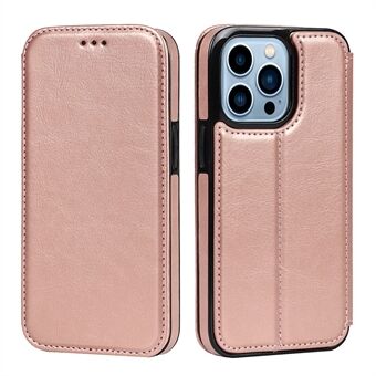 Jazz Series PU Leather + TPU Magnetic Auto-absorbed Stand Phone Cover Case with Card Holder for iPhone 13 Pro 6.1 inch