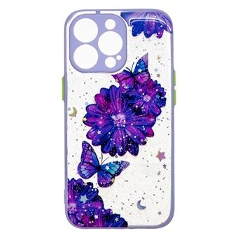 Precise Cutout Pattern Printing TPU + PC Shockproof Epoxy Phone Case Cover for iPhone 13 Pro 6.1 inch