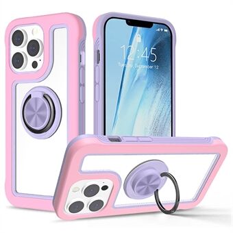 Soft Flexible TPU Hard PC Anti-Slip Protective Phone Case with Magnetic Kickstand for iPhone 13 Pro 6.1 inch