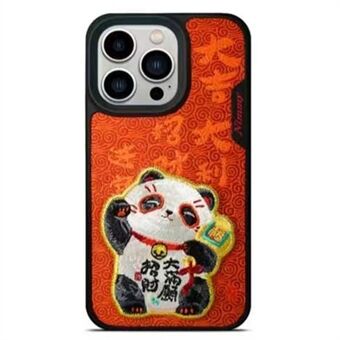 NIMMY For iPhone 13 Pro 6.1 inch Scratch Resistant Phone Case with Embroidery Inner Imprinted Cover Shell Anti-Slip Shockproof Phone Protector