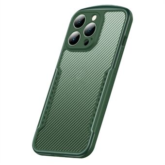 XUNDD Carbon Fiber Texture Phone Case for iPhone 13 Pro 6.1 inch, Reinforced Four Corner Scratch-resistant Matte Shell with Integrated Camera Cover