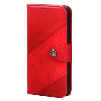 Crazy Horse Texture Wallet Case for iPhone 13 Pro 6.1 inch, Splicing PU Leather Viewing Stand Folio Flip Phone Cover