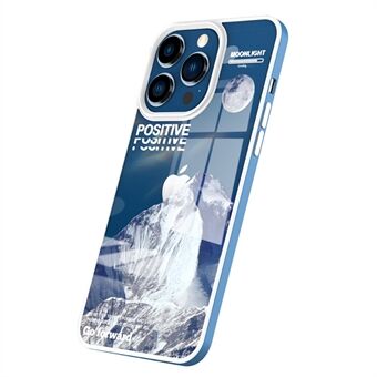 YOOBAO For iPhone 13 Pro 6.1 inch Drop-proof TPU Phone Case Volcano Iceberg Pattern Printing Back Cover