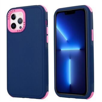 For iPhone 13 Pro 6.1 inch 3-in-1 Mobile Phone Back Case Collision Resistant TPU + PC Hybrid Cover