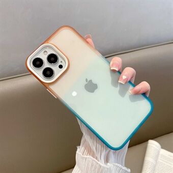 For iPhone 13 Pro 6.1 inch Dual-color Gradient Acrylic + TPU Phone Case Thickened Anti-drop Protective Cover