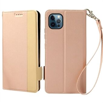 Shockproof Phone Case For iPhone 13 Pro 6.1 inch, Contrast Color Stand Card Holder PU Leather Dual Magnetic Clasp Phone Cover