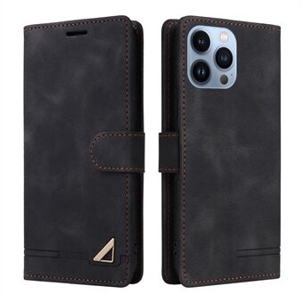 007 Series PU Leather Phone Case for iPhone 13 Pro 6.1 inch , Skin-touch Wallet Stand Folio Cover