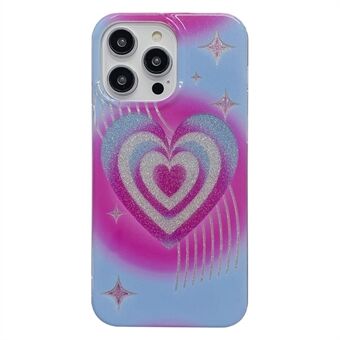 For iPhone 13 Pro 6.1 inch Shockproof IMD Glitter Powder Back Cover PC+TPU Phone Protective Case