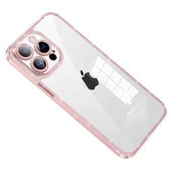 SULADA For iPhone 13 Pro Tempered Glass+TPU Case Glitter Electroplating Phone Cover with Lens Protector