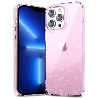 PC+TPU Back Case for iPhone 13 Pro 6.1 inch Clear Glitter Powder IMD Mobile Phone Cover