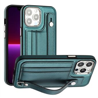 For iPhone 13 Pro 6.1 inch Shockproof Cover YB Leather Coating Series-5 TPU Phone Case with Card Slots