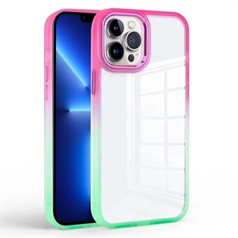 For iPhone 13 Pro 6.1 inch Gradient Clear Phone Cover TPU+PC Anti-scratch Case