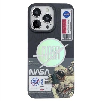 For iPhone 13 Pro PC+TPU Cover Astronaut Pattern Printing Phone Case Compatible with MagSafe