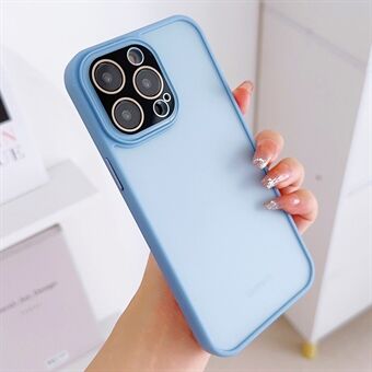 For iPhone 13 Pro Skin-touch PC+TPU Phone Case Glass Lens Protector Cell Phone Cover