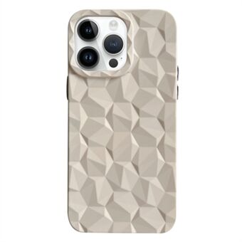 Soft TPU Case for iPhone 13 Pro 6.1 inch Electroplating Honeycomb Prism Pattern Phone Cover