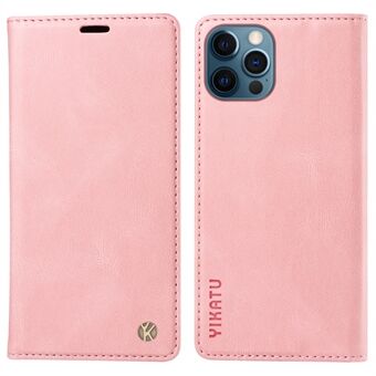 YIKATU YK-004 For iPhone 13 Pro 6.1 inch Full Protection Phone Case Skin-touch Leather Wallet Stand Cover