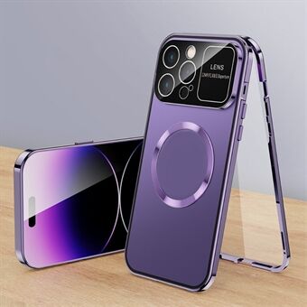 For iPhone 13 Pro PC + Aluminium Alloy + Tempered Glass Phone Case, Clasp Design Compatible with MagSafe