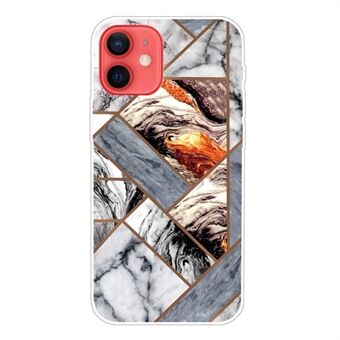 Marble Pattern Soft TPU Phone Back Case for iPhone 13 mini