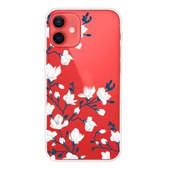 Pattern Printing Soft Slim TPU Transparent Protective Bumper Phone Case for iPhone 13 mini 5.4 inch