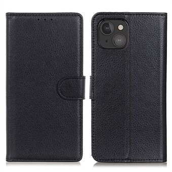 Wallet Design Classic Litchi Texture Leather Phone Stand Case for iPhone 13 mini 5.4 inch