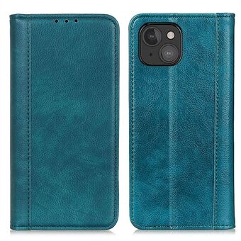 Litchi Texture Magnet Absorption Wallet Stand Split Leather Case Cover for iPhone 13 mini 5.4-inch