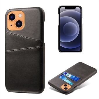 KSQ PU Leather + PC Combo Hard Case with Dual Card Slots for iPhone 13 mini 5.4 inch