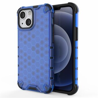 Honeycomb Design Shockproof TPU + PC Hybrid Case Cover for iPhone 13 mini 5.4 inch