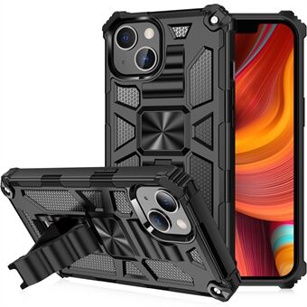 Military Grade Drop Tested Heavy Duty Shockproof Protective Armor Kickstand Phone Case Built-in Magnetic Car Mount for 	iPhone 13 mini 5.4 inch