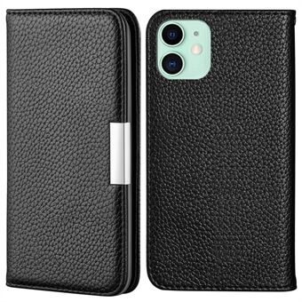 Full Protective Litchi Texture Metal Buckle Auto-absorbed Leather Case for iPhone 13 mini 5.4 inch