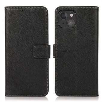 Anti-drop Litchi Texture Leather Wallet Protective Cover Case for iPhone 13 mini 5.4 inch