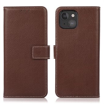 Anti-drop Litchi Texture Leather Wallet Protective Cover Case for iPhone 13 mini 5.4 inch