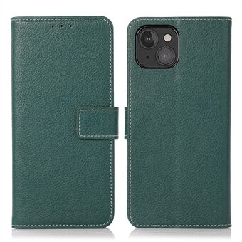 Anti-drop Litchi Texture Leather Wallet Protective Cover Case for iPhone 13 mini 5.4 inch