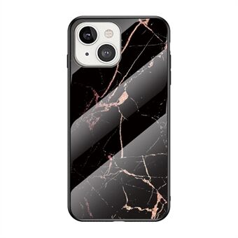 Marble Design Tempered Glass Anti-Scratch Shockproof Cover for iPhone 13 mini 5.4 inch