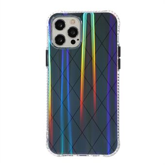 Aurora Rhombus Pattern Anti Fall Acrylic + TPU Phone Case Cover for iPhone 13 mini 5.4 inch