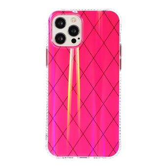 Aurora Rhombus Pattern Anti Fall Acrylic + TPU Phone Case Cover for iPhone 13 mini 5.4 inch