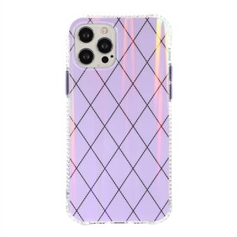 Aurora Rhombus Pattern Anti Fall Acrylic + TPU Phone Case Cover for iPhone 13 mini 5.4 inch