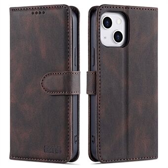 AZNS Wallet Stand Design Folio Flip Leather Phone Case Shell for iPhone 13 mini 5.4 inch