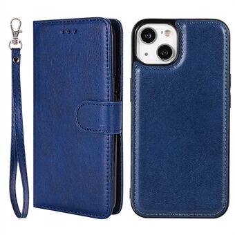 Shockproof Magnetic Closure Detachable 2-in-1 Wallet Stand Design Leather Case for iPhone 13 mini 5.4 inch