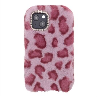 Fluffy Leopard Soft TPU Phone Back Case Shell for iPhone 13 mini 5.4 inch