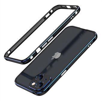 Contrast Color Protective Bumper Anti Drop and Shock Screwed Metal Frame Phone Case with Camera Lens Cover for iPhone 13 mini 5.4 inch