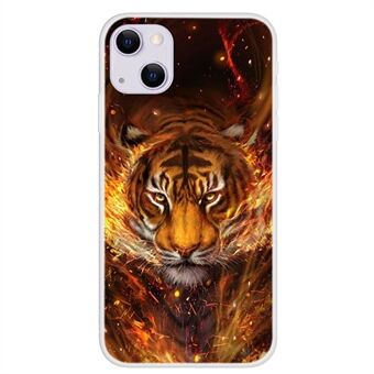 Pattern Printing Design Soft TPU Shockproof Protective Cover for iPhone 13 mini 5.4 inch