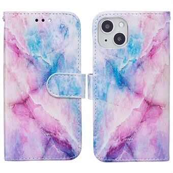 Pattern Printing PU Leather Wallet Stand Magnetic Closure Shockproof Flip Folio Case for iPhone 13 mini 5.4 inch