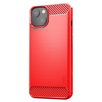 MOFI Anti-scratch Anti-stain Carbon Fiber Brushed Texture TPU Phone Case for iPhone 13 mini 5.4 inch