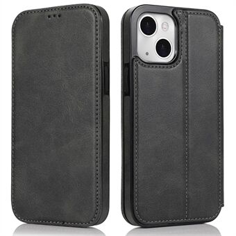 Jazz Series Auto-absorbed Magnetic Closure Stand Leather Phone Cover Shell with Card Slots for iPhone 13 mini 5.4 inch