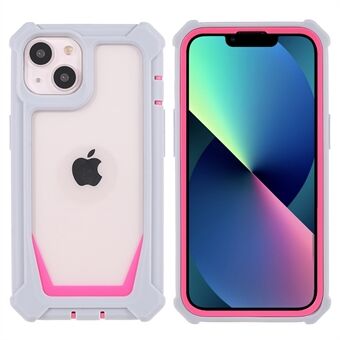 For iPhone 13 mini 5.4 inch Protective Case Detachable 2-in-1 Shockproof Anti-fall TPU + Acrylic Hybrid Cell Phone Cover