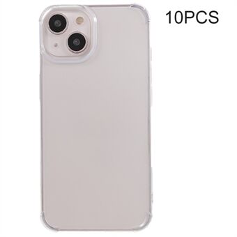 10Pcs For iPhone 13 mini Ultra-thin TPU Case 0.8mm Watermark-free Reinforced Corners Clear Phone Cover